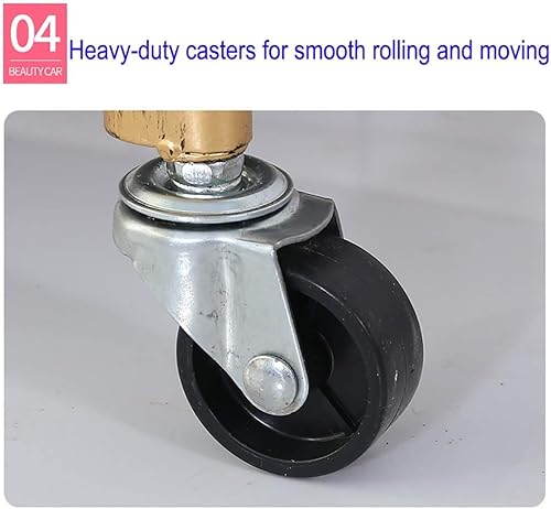 Miniatura 5 de ZXZB Carritos móviles, camiones de mano de almacenamiento de cocina, carrito de salón de belleza con 4 cajones, carrito de herramientas, carrito de