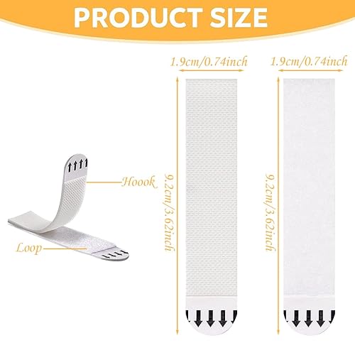 Miniatura 2 de 24 pares (48 tiras) tiras para colgar cuadros, resistentes, sin daños, para colgar cuadros, tiras adhesivas extraíbles para colgar marcos y