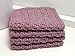 Handmade@ The Lotus Shop Light Purple 4 inch x 7 inch Rectangular Crochet Cotton Dishcloths, Set of 4