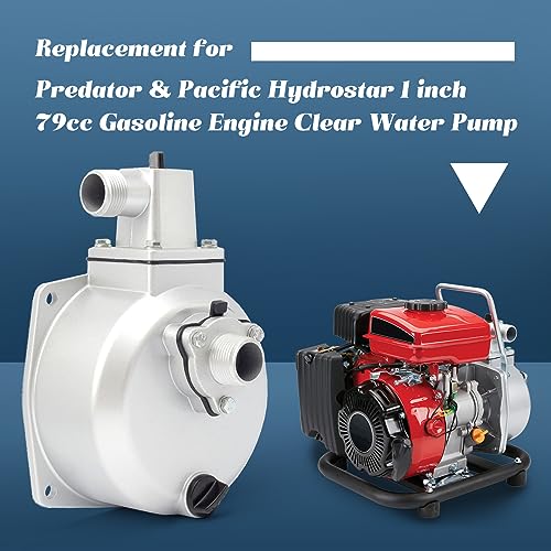 Water Pump Body Housing Replacement for Predator Pacific Hydrostar 1 inch 79cc Gasoline Engine Clear Water Pump