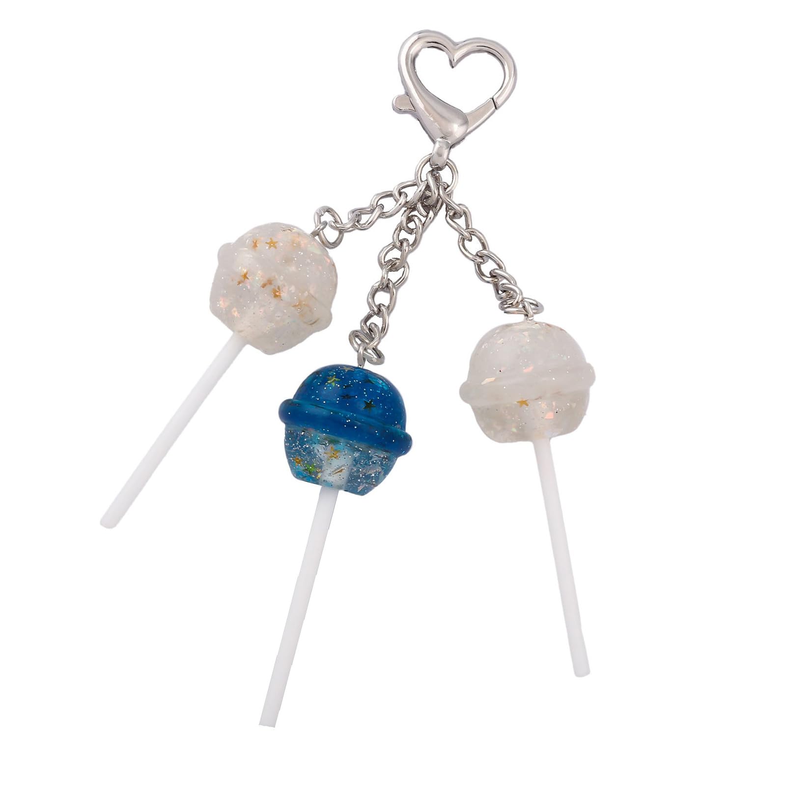 Maxtonser Realistic Lollipop KeychainResin Candy Keyring For Keys Backpack Charm Lightweight Accessory Multiple Colors Available
