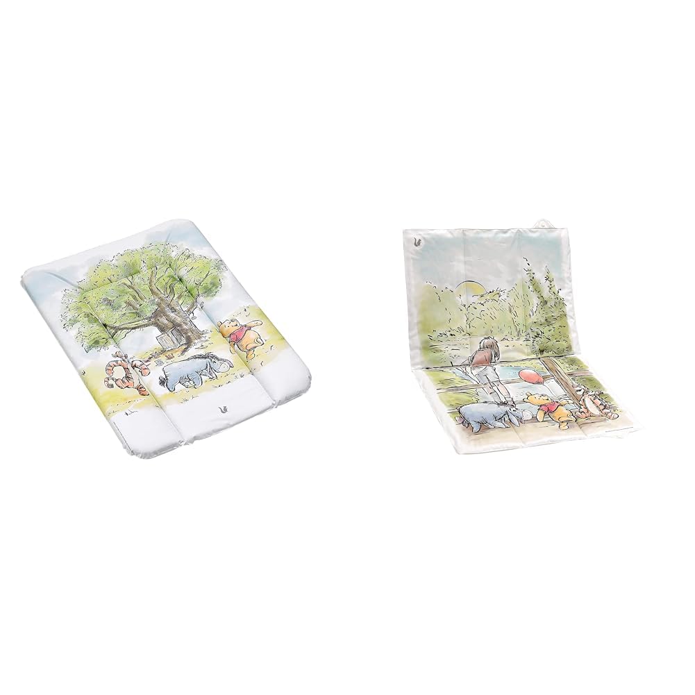 keeeper Winnie Puuh Wickelunterlagen Set 2tlg.: Wickelunterlage und Reisewickelunterlage, weiß