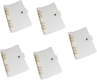 TEHAUX 5 Peças Fichário Transparente Capa De Fichário Protetor Mangas Planejador Fichário Capa Orçamento Fichário Guarda Fichário Fichário Recarregável Planejador Fichário Trabalho De