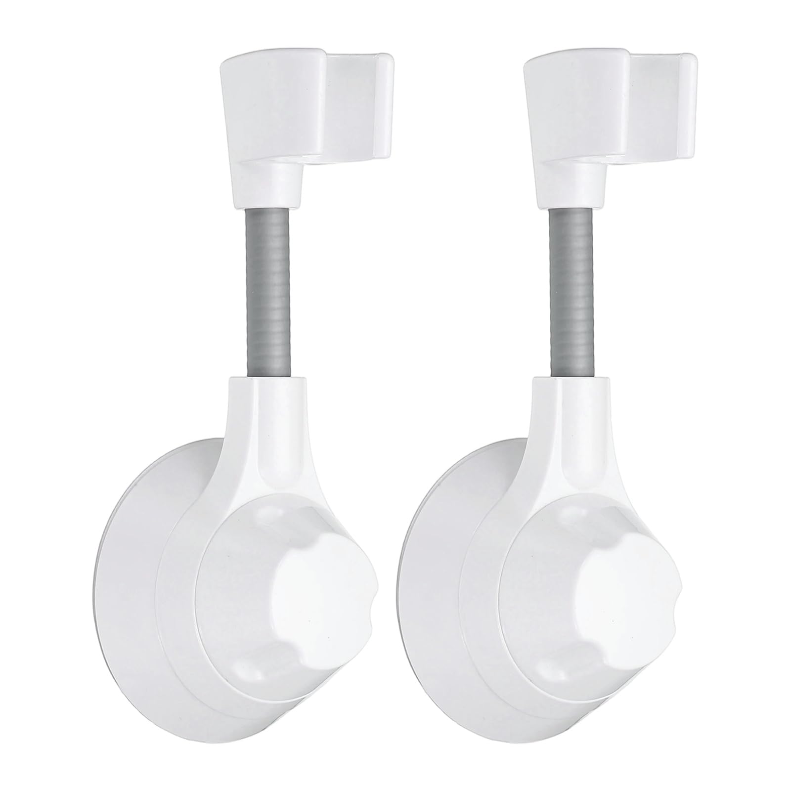 Support pommeau de douche ventouse réglable à 360° et repositionnable pour douche et baignoire