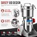 1000g Electric Grain Grinder, Large Capacity Grain Mill 2400W Stainless Steel Grinding Machine with 25000RPM High Speed, Electric Flour Mill for Grains Spices Herbs Coffee, Overload Protection