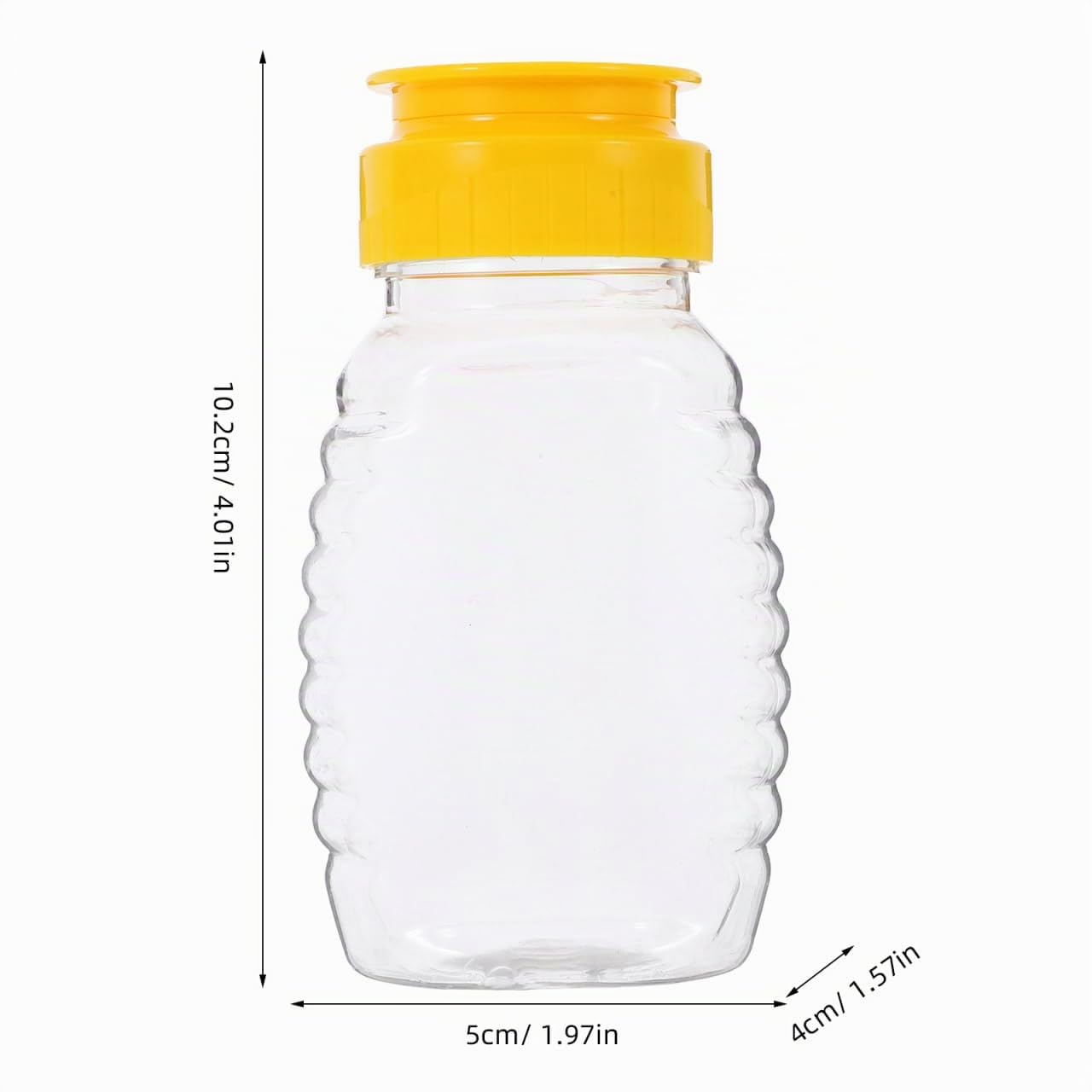 LALAFINA 2 Stück Honigspender Honigdosierer Nachfüllbare Quetschflasche Für Honig Auslaufsichere Kunststoff-Flasche Zum Dosieren Von Gewürzen Ketchup Und Senf Für Küche Restaurant Café