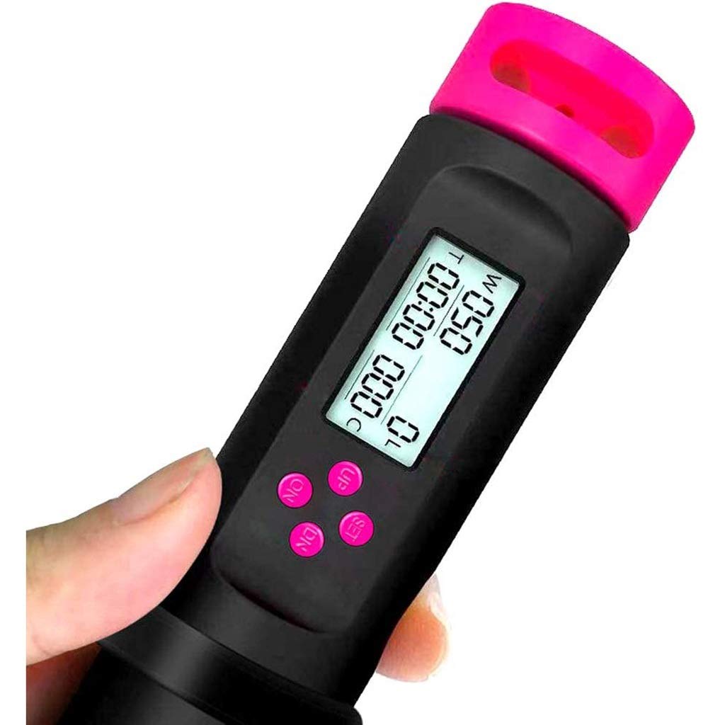 ZSH - Cuerda de saltar electrónica, contador de tiempo, cuerda de fitness, ideal para crossfit, MMA, HIIT, boxeo, entrenamiento de intervalos/doble bajo, A