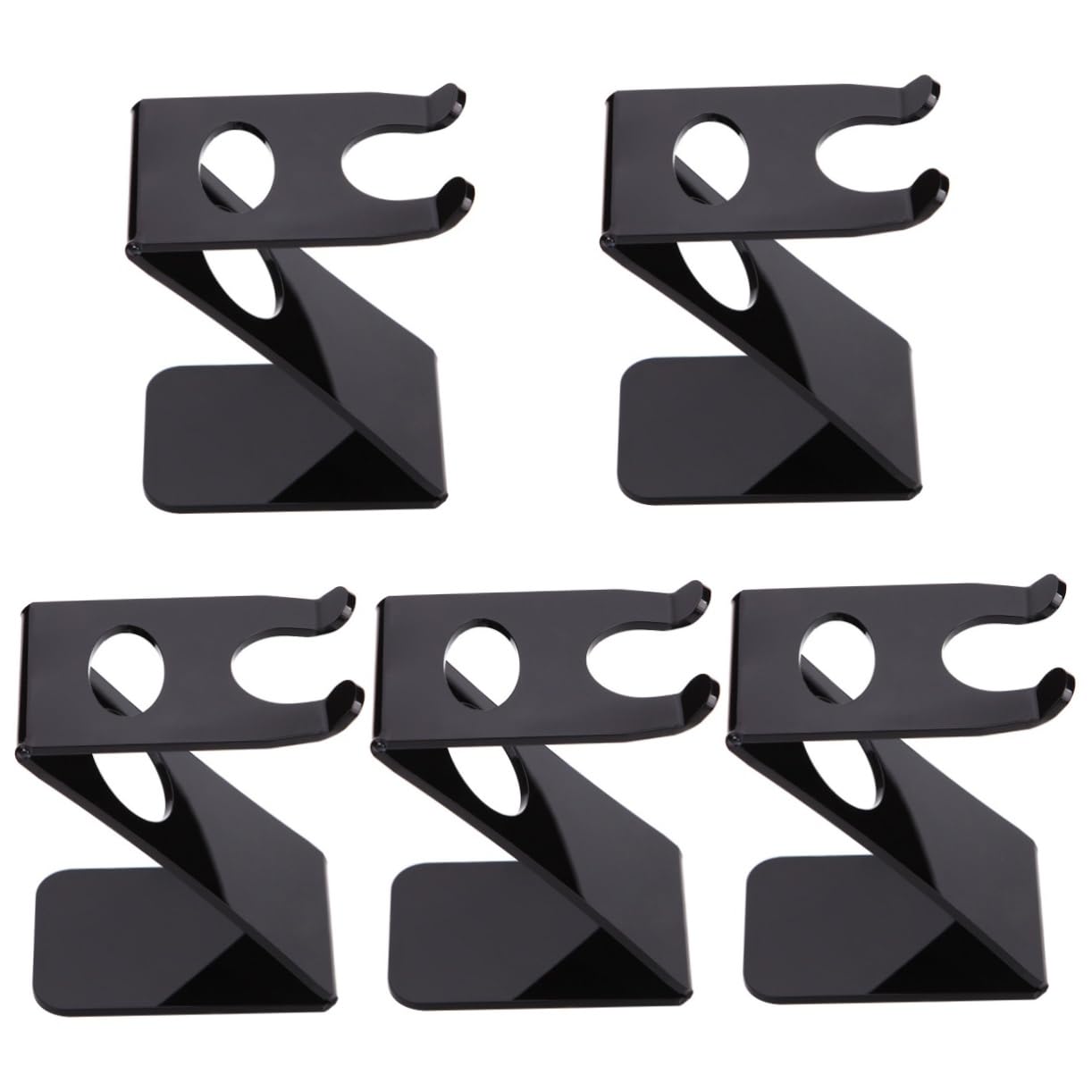 5pezzi Supporto Per Rasoio e Spazzola Da Barba Organizer Da Scrivania Per Rasoi Design Moderno e Funzionale Per Bagno Accessorio Per Della Barba Resistente e Pratico Per Uomini
