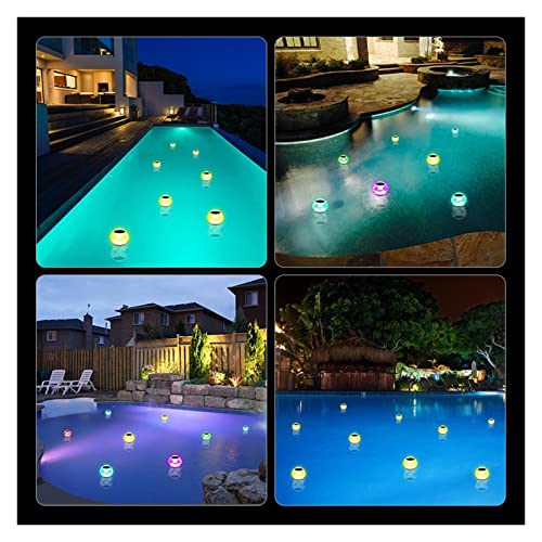 Luces impermeables para piscina que iluminan estanques oscuros sin cables 2