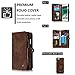 MOONORN iPhone 7 Plus/iPhone 8 Plus Wallet Case - Detachable Leather Phone Wallet Magnetic Flip Case Shockproof Cell Phone Case with Credit Card Slots (Brown)
