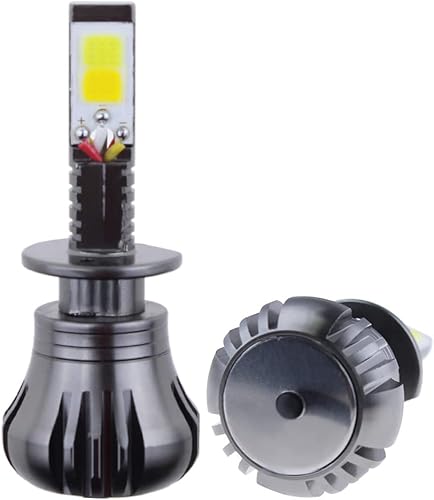 Miniatura 18 de Switchback - Bombillas LED estroboscópicas blancas y rosadas, moradas, H1, superbrillantes, luz antiniebla o luces de conducción diurna