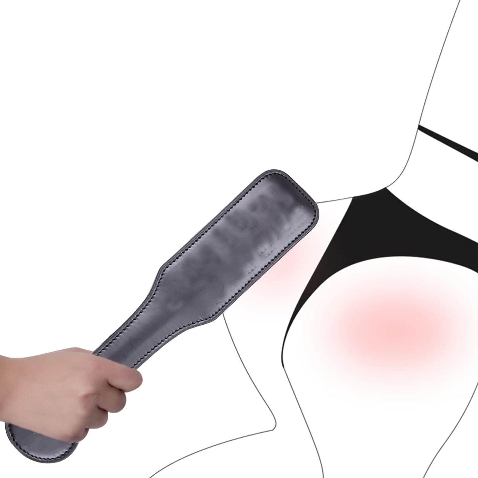 Sex Paddle with Couples Spanking Paddle for SM Games Adult Paddle Flogger for Sex PU Leather Sex Whip Adult BDSM Paddle Sex Toys: Heart