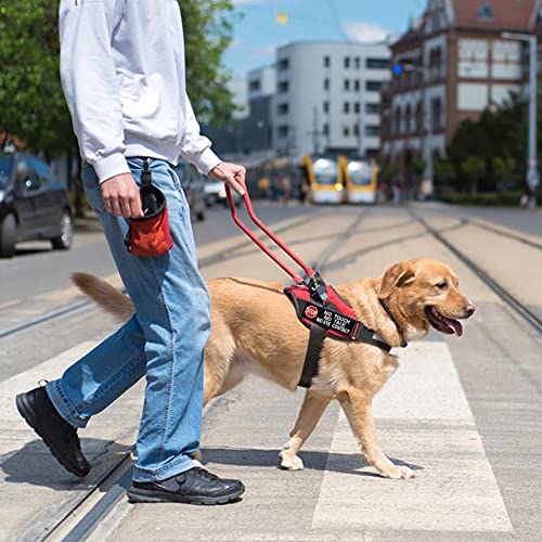 Taktische Diensthunde Weste/Geschirr Emblem, bestickt, Aufnäher für Servicehund, 2 bestickte Hundeabzeichen Emblem, Warnung Patch bestickt mit Haken und Befestigungsring