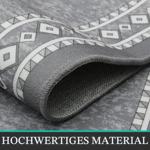 Enyhom Lang Teppich Läufer 66 x 240 cm Waschbar rutschfest Läufer Flur Teppich Küchenläufer dauerhaft Eingangstürmatte Teppich für Haustür… – Ansicht 2
