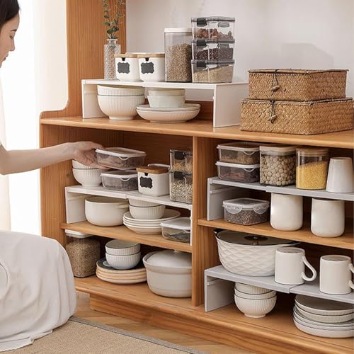 Étagère extensible pour armoire : la solution robuste pour un rangement de cuisine impeccable