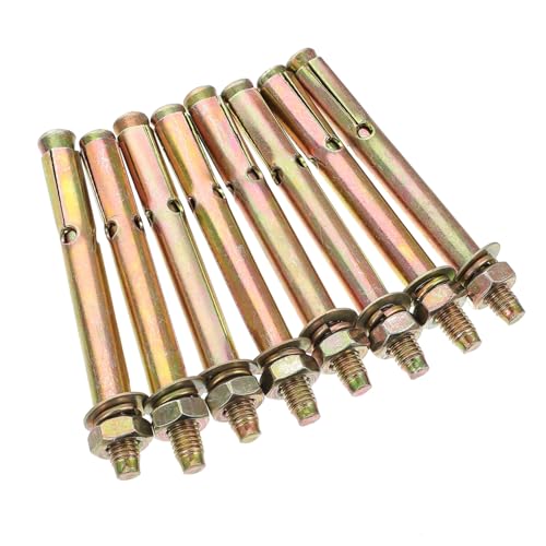 Homoyoyo Plated Expansion Bolts Pcs Mm Zinc Plated Fasteners for Heavy Duty Wall Anchoring