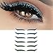 6 Paia di Adesivi per Eyeliner riutilizzabili Trucco Ombretto Viso Occhio di Gatto Nastro cosmetico Smokey, Eyeliner Ombretto Adesivo per Occhi, Impermeabile, Applicazione Rapida