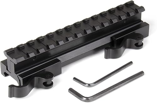 Gulacoo Picatinny - Soporte elevador de altura ajustable QD de 5.5 pulgadas, con liberación rápida para alcances y óptica