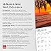 Beaches | 2026 7 x 14 Inch (Hanging) Monthly Mini Wall Calendar | BrownTrout | Travel Nature Tropical