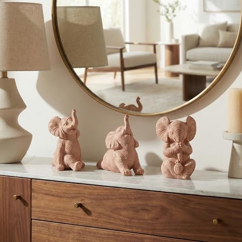 Set de Figuras de Elefante en Resina de 6 pulgadas miniatura 3