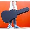 Gearlux Dreadnought Acoustic Guitar Hardshell Case with Accessory Compartment - Black