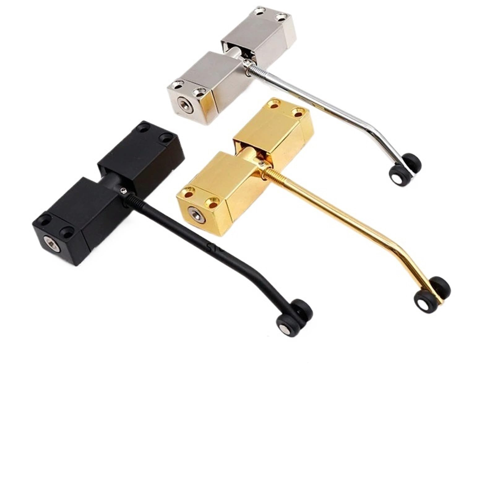 1pcs Zinc Alloy Door Closer Bedroom Door Spring Buffer Hinge Reset Device Hardware Accessories(Silvery)