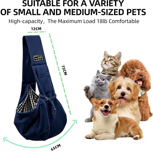 Bolsa de transporte para perros azul para actividades al aire libre y transporte de mascotas 3