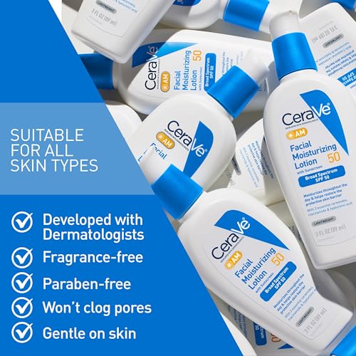 CeraVe PM Facial Moisturizing Lotion, 3 Ounce + AM Facial Moisturizing Lotion SPF 50, 3 Oz - image 7