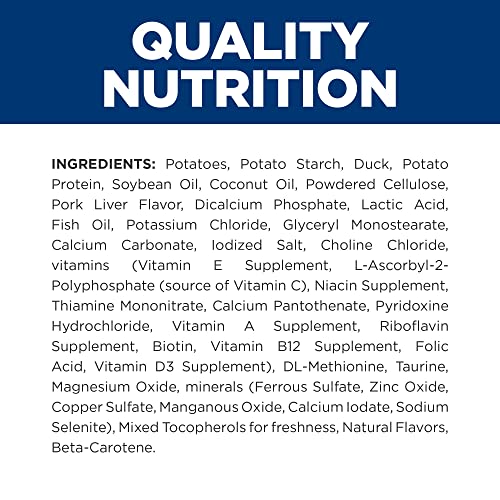 Hill's Prescription Diet D/D Skin/Food Sensitivities Potato & Duck Formula Dry Dog Food, Veterinary Diet, 8 Lb. Bag #TOP3