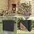 WALMANN 4ft Firewood Log Rack with Cover Outdoor, Heavy Duty Firewood Rack With Weather Resistant 600D Oxford Fabric Cover, Indoor/Outdoor Wood Rack for Firewood…