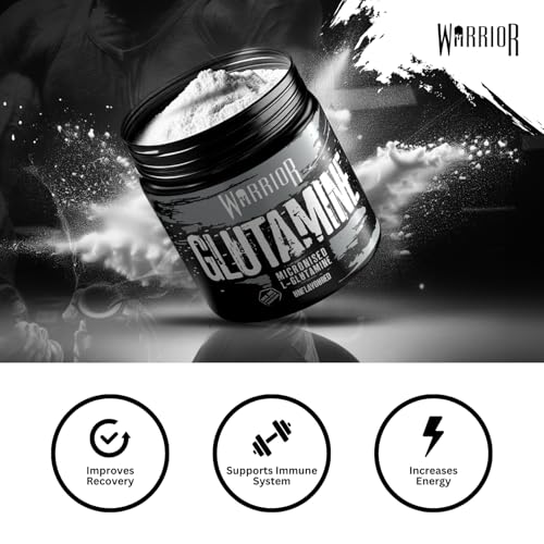 Warrior Glutamine 300g - Pure Micronised L-Glutamine Powder - Amino Acid - Muscle Growth & Recovery Supplement- Gut Health - Mix in Protein - Pre and Post Workout - 60 Servings (Unflavoured) - Image 6