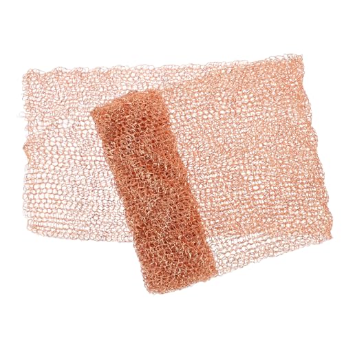 Beaupretty 4" X 3.3Ft Pure Copper Mesh Roll for Distilling 4-Wire Wavy Knitted Copper Screen Material Industrial for Filtration and Applications