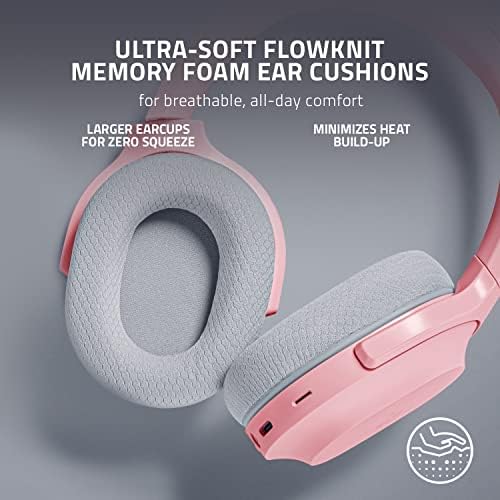 Razer Barracuda - Kablosuz Çoklu Platform Oyun ve Mobil Kulaklık (SmartSwitch Çift Kablosuz, Gürültü Önleyici Mikrofonlar, TriForce Sürücüler 50 mm) Quartz - Görsel 5