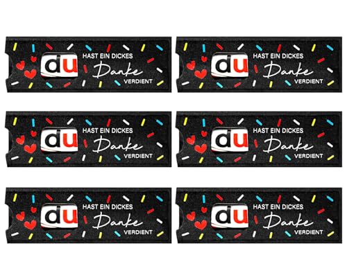 Giftota 6pcs Dankeschön Geschenke - Du hast ein dickes Danke verdient Geschenk für Kollegen Teams - Hülle Filz Geschenk Verpackung, Ohne Schokolade Giftota 6pcs Dankeschön Geschenke - Du hast ein dickes Danke verdient Geschenk für Kollegen Teams - Hülle Filz Geschenk Verpackung, Ohne Schokolade