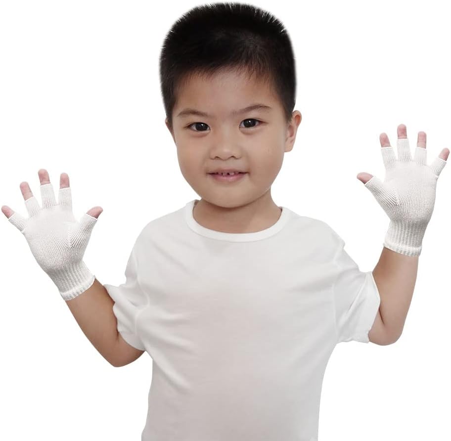 Edenswear ZincInfused Fingerless Gloves for Children with Eczema Wet