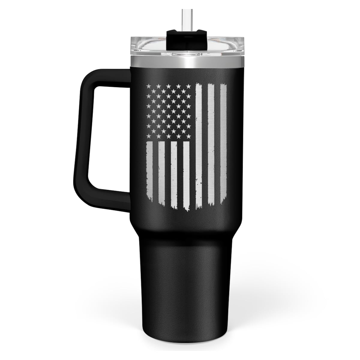 SANDJEST American Flag 40 oz Tumbler