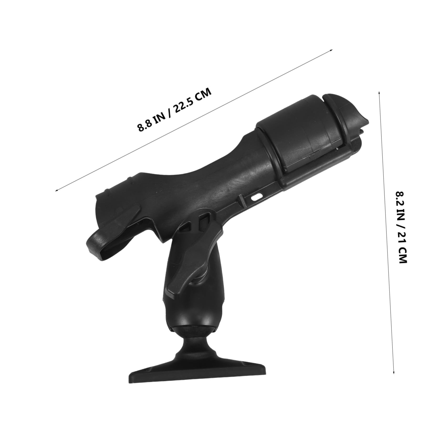 TOYANDONA Supporto Canna Regolabile per e Kayak Base e Compatibile con Varie Canne Multifunzionali Stand Portatile per Pescatori