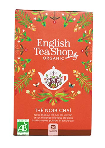 English Tea Shop Chai - Juego de 20 bolsitas de papel, 40 g