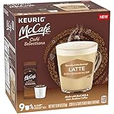 McCafé Cafe Selections Latte K-Cup Coffee Pods & Froth Packets (9 Pods and Packets)