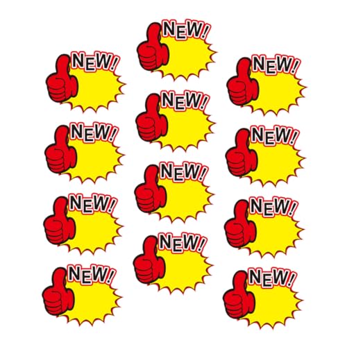 GALPADA 50 piezas Etiquetas de Precio Papel para Tienda Carteles de Precio para Supermercado Resistentes y Llamativas para Comercios y Eventos de Venta por Menor