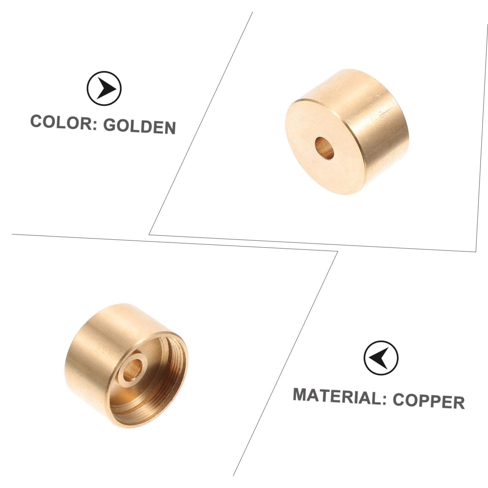 Abaodam Coppia di Coperture per Pulsanti della Tromba in Rame, Resistenti alla Deformazione allo Scolorimento, Accessorio Musicale per Banda