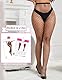 comeondear Netzstrumpfhose Schwarz Damen Große Größen Sexy Fischnetz Strumpfhosen für Frauen Mollig Fishnet Stockings Netzstrümpfe Curvy High Waist Pantyhosen Dessous Reizwäsche(Schwarz,3XL-5XL)