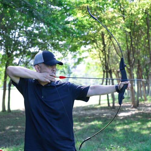 image for LWANO Recurve Bow for Adults - Archery Takedown Bow and Arrow Set for 
