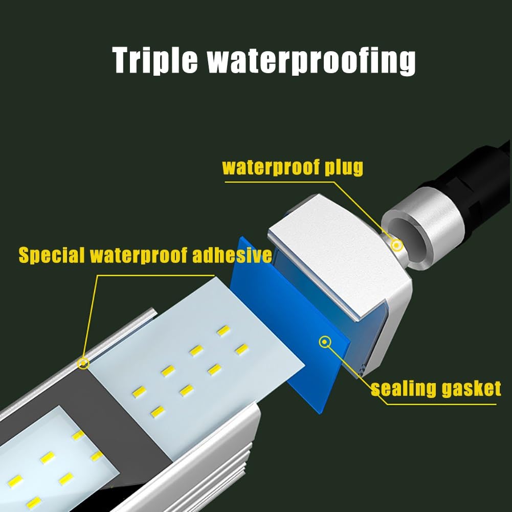 Lampa robocza LED do obrabiarek, tokarki CNC, aluminium wodoodporna i przeciwwybuchowa lampa przeciwwybuchowa, nadaje się do frezarek, szlifierek, stołów warsztatowych, maszyn do szycia (28 W -