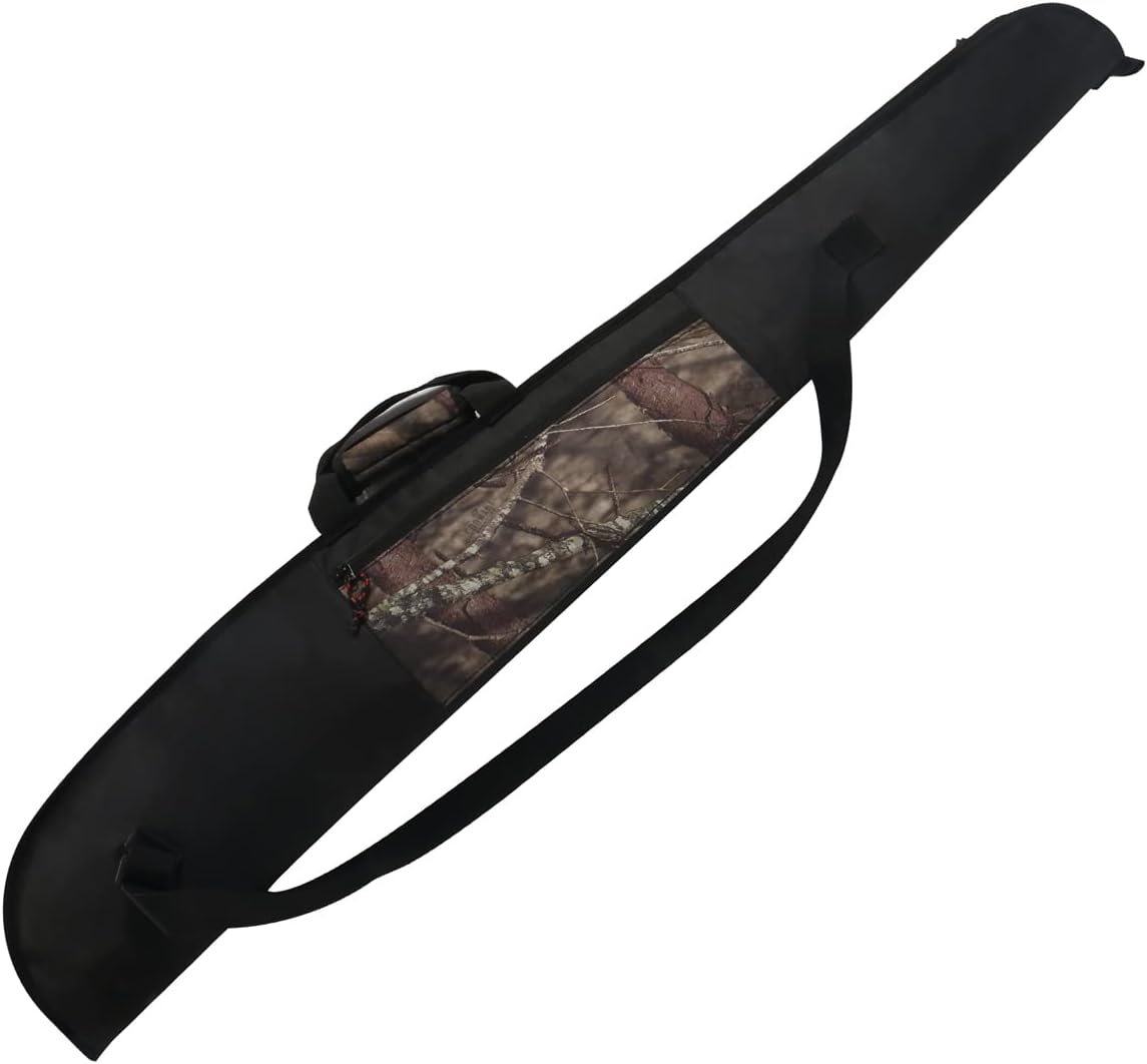 Adansonia Soft Rifle Shotgun Case 48" 52" - G-Pro Camo Long Gun Bag with Multiple Storage for Scoped Rifle Non-Scoped Shotgun