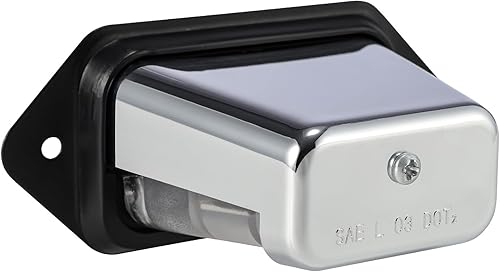 Miniatura 8 de Partsam Luz LED para matrícula, impermeable, 12 V CC, con soporte, orificio de drenaje, carcasa de ABS, lente de PC para remolque, camión,