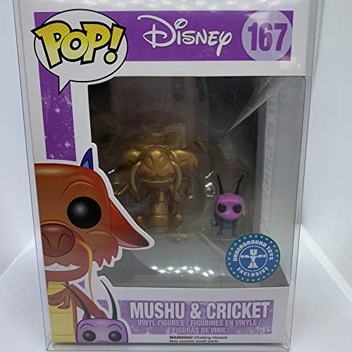 Funko Mulan Pop 167 Mushu & Cricket 9 CM Metallic Underground Toys Exclusive