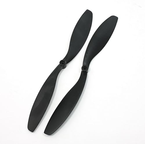 RC modelo de equipo eléctrico avión 9" longitud 7" paso 9x7 EP9070 hélices negro 2 piezas