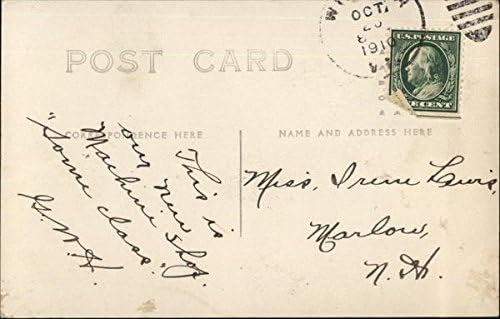 Miniatura 2 de Back View, Machine Shop Mc Carty's Meadow Windsor, New Hampshire NH Original Antique Postcard