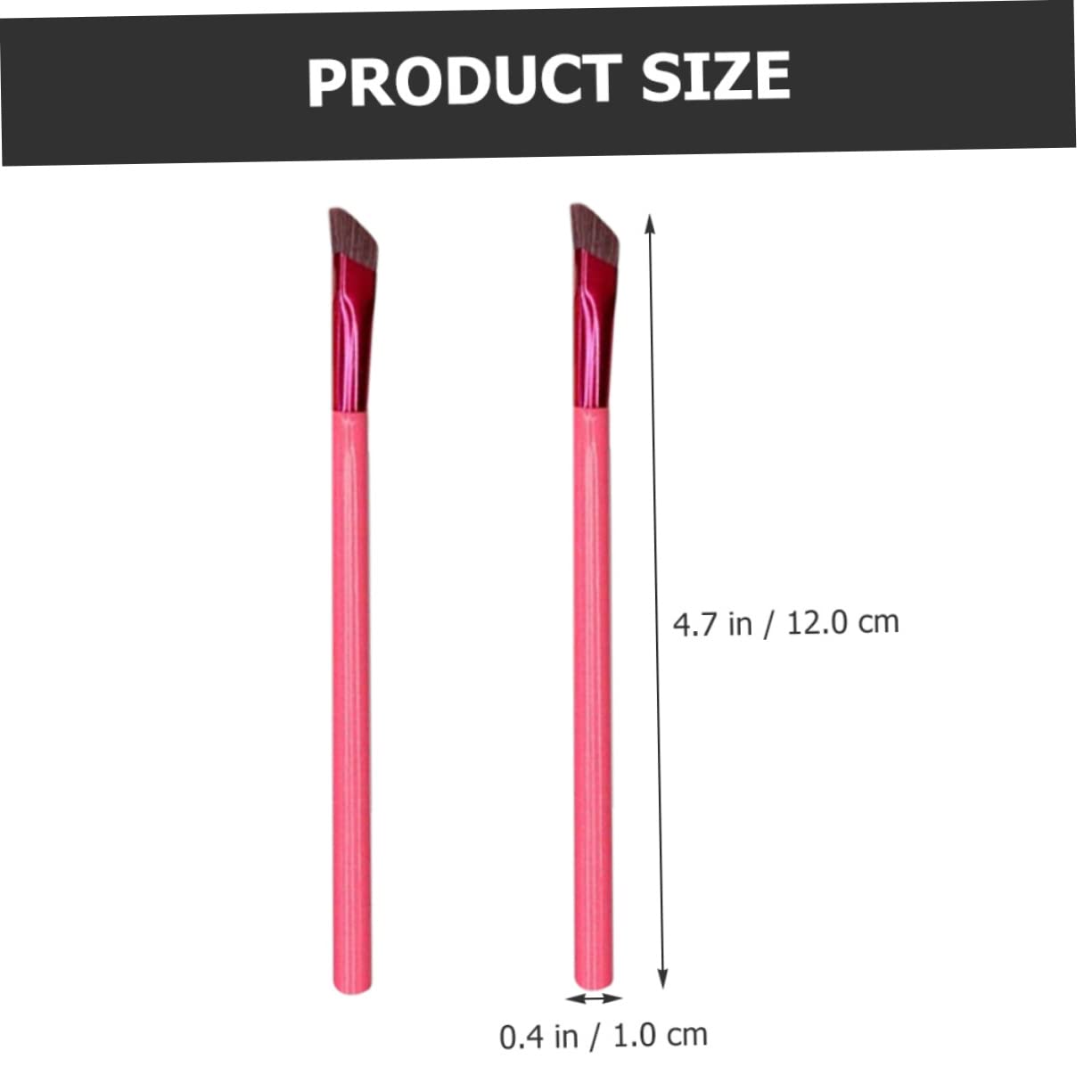 POPETPOP 10pezzi Spazzola Per Sopracciglia Angolata Strumenti Di Trucco Per Donne Per Applicare Ombretto e Portatile e Leggero